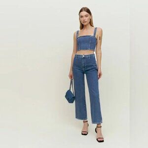 Reformation- Sunny Denim Two Piece Set (Sz 2)